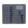 BEP 'Contour' Circuit Breaker Panels - With Analogue Meters - 12 Circuit 24V