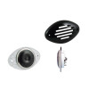 BEP Compact Hidden Electric Horn With Grill  - Black