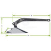Anchor-Plough 9kg (20lb) Stainless Steel