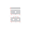 Anodes - Zinc Rectangle Bolt-On Block