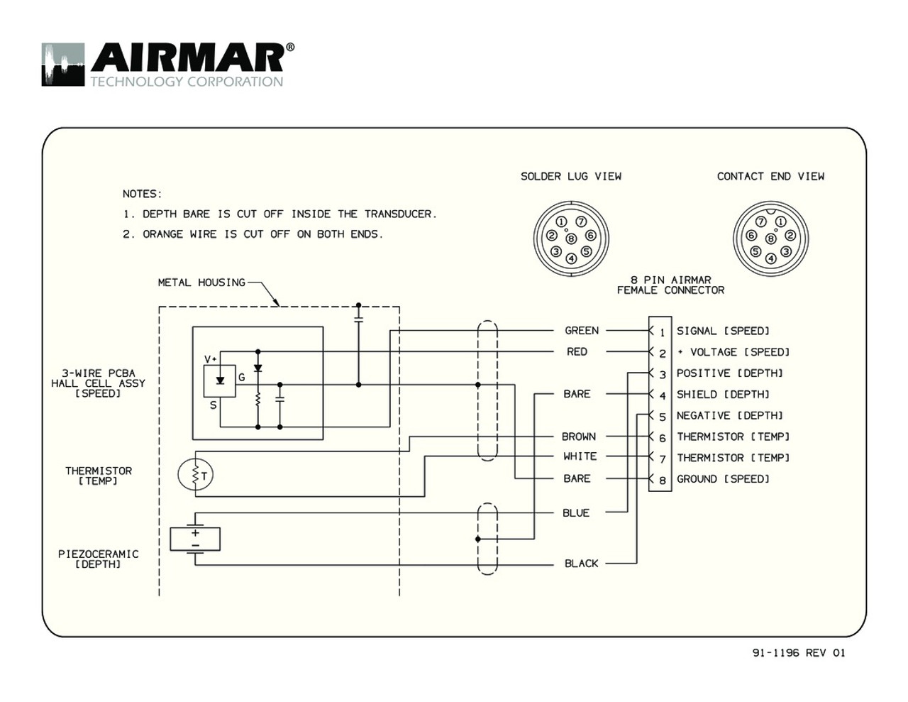 Airmar Wiring Diagram Sitex 8 Pin