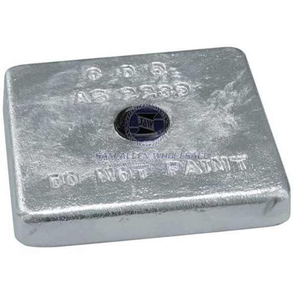 Anodes - Zinc Square Bolt-On Block