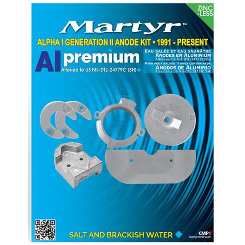 Anode Kit Alloy Sterndrive Mercury Alpha Gen 2 1991+