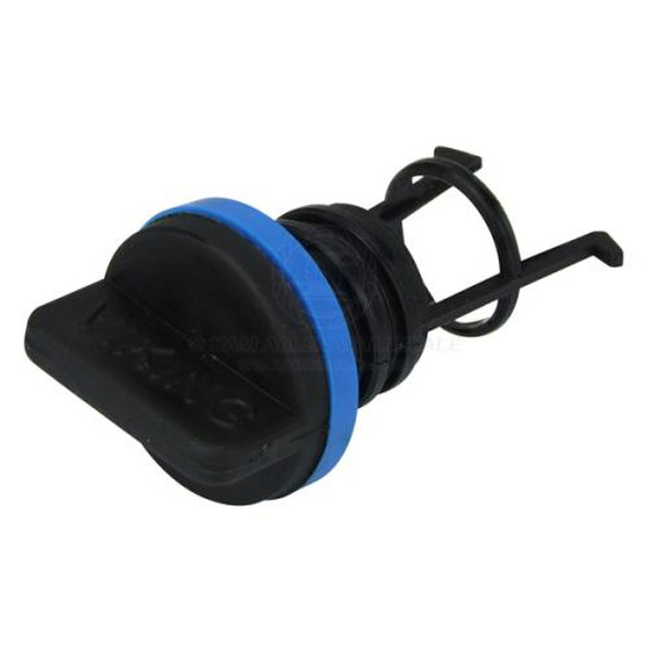 Bung & Washer Only Nylon Coarse Thread 18mm Black Suit 23144B