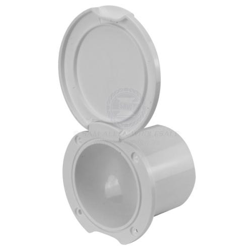 Battery Isolator Switch Case Recess Round White ABS Suit Key Type