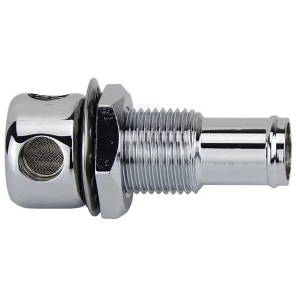 Chrome Plated Round Head Straight Fuel Breather