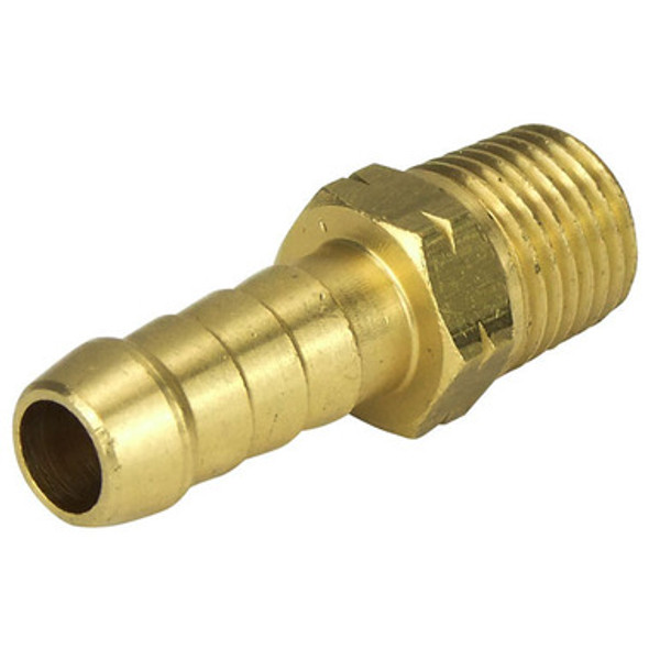 Brass Hose Tail 1/4" NPT x 3/8" Tail