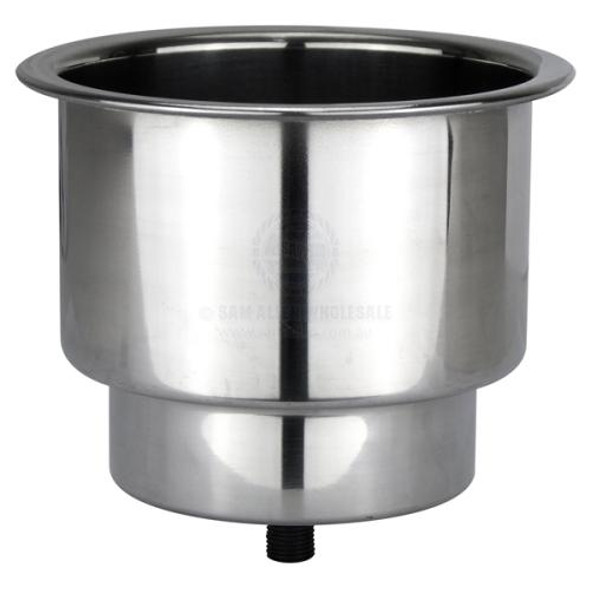 Drink Holder - Stepped Recessed - S/Steel