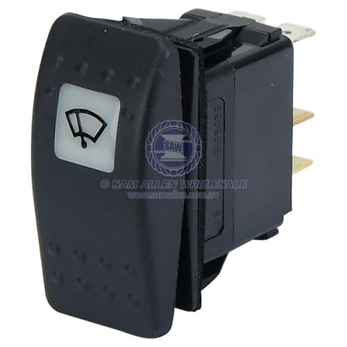 Switch 3 Position Wiper Control Off - On - (On) Inc. LED Light