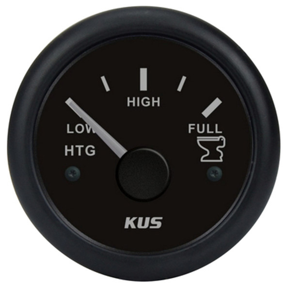 12/24V Black Waste Gauge 240-33 OHMS
