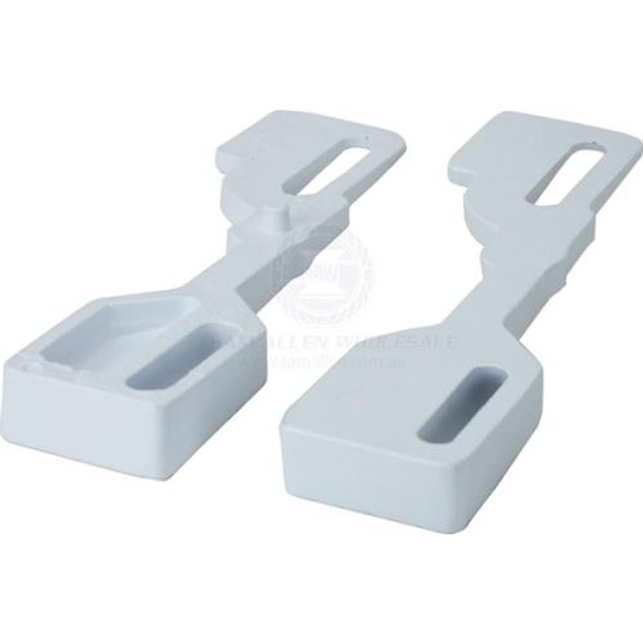 Outboard Transom Wedges Cast Alloy 3 Degrees - Pair