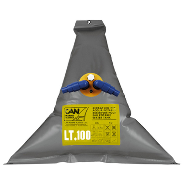 100Ltr Triangle Black Water Tank