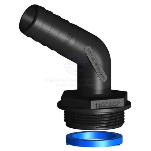 Aquavalve Hose Tail 120 Degree 25mm