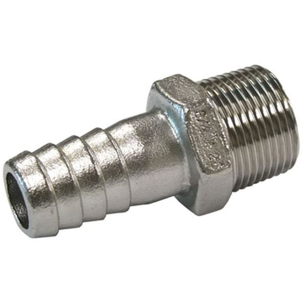 Hose Tail 1/2" BSP 316 Stainless Steel