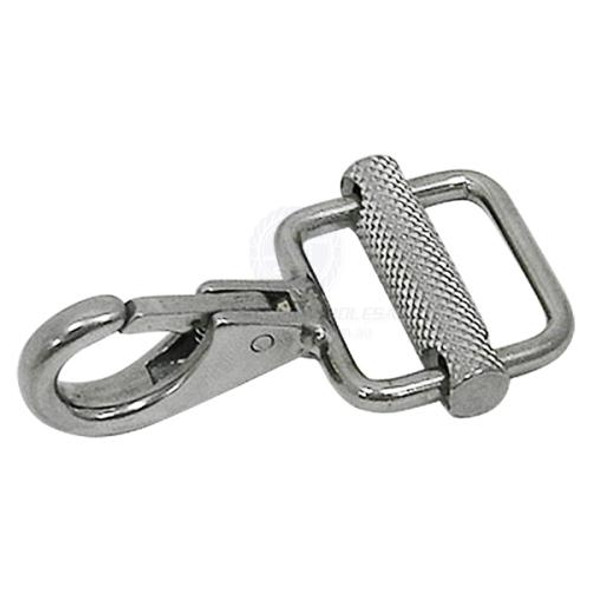 Webbing Hook - Snap Adjustable - Stainless Steel
