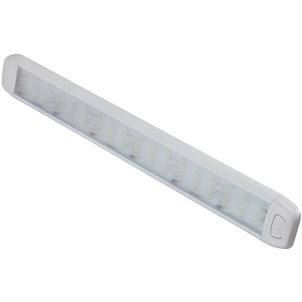 Slimline Ultrabright 72SMD Ceiling Light White Housing 12V 368mm Long