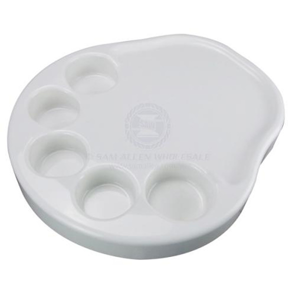 Table Kit Include White Acrylic Palm Shape Top & Fixed Alloy Pedestal