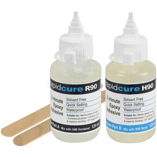 Rapid Cure R90/H90 Pack (Resin Part A 125ml / Hardener Part B 125ml)