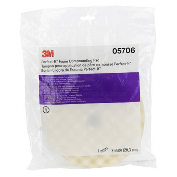 3M Perfect-It Foam Compounding Pad White 203mm
