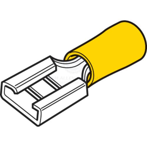 Crimp Connector Yellow Female Blade
