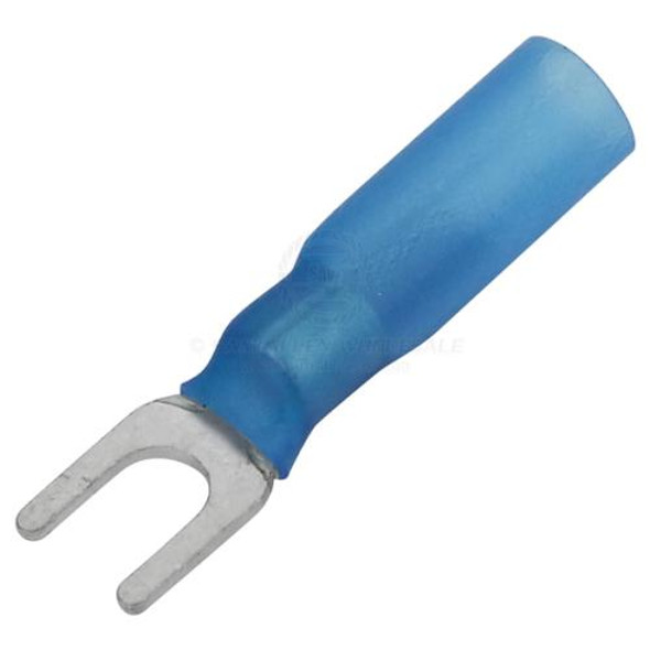 Insul Fork Term 4mm Blue Waterproof