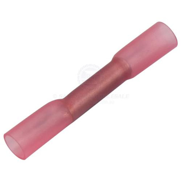 Butt Splice Heat Shrink Red Waterproof Pack 25