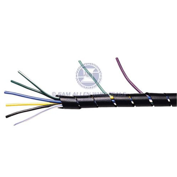 9mm Spiral Wrap 10m Black