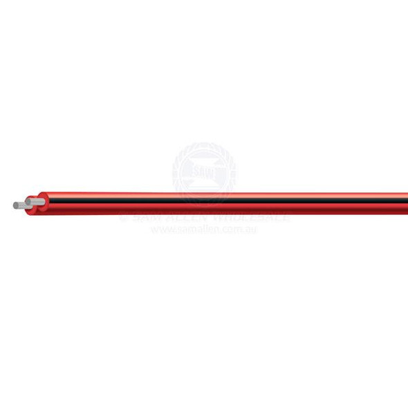 Cable Electrical Twin Core Tinned Fig 8 Red Insulated 4mm