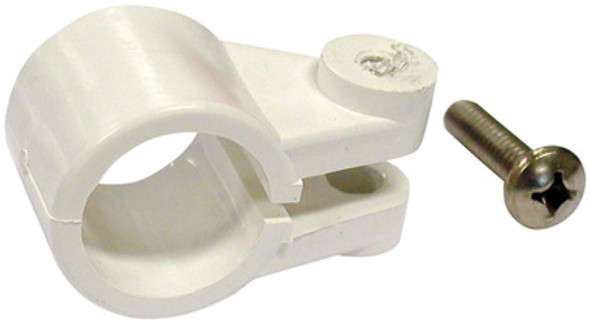 Tube Clamp 25mm White With Nut