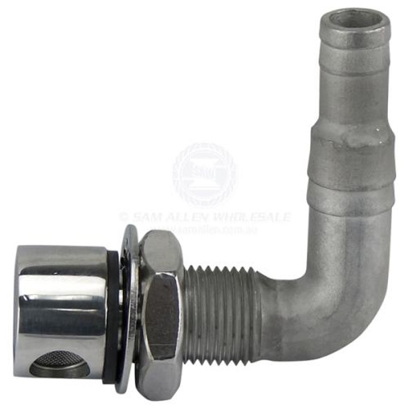 Breather 316G Cast SS 90° Up Stepped 13/16mm