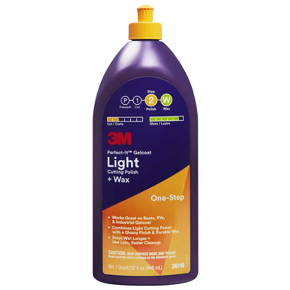 3M 36110 Perfect-It Light Cut 946ml Polish & Wax - 6 Pack