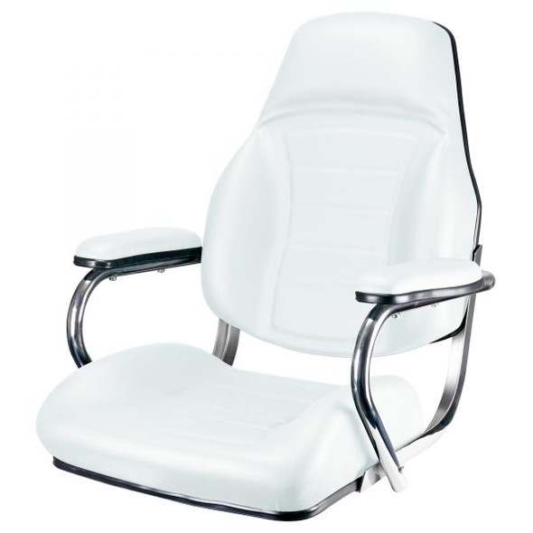 Reelax Bridge Chair with Stainless Steel Frame and Arms