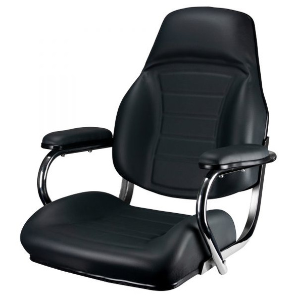 Reelax Bridge Chair with Stainless Steel Frame and Arms