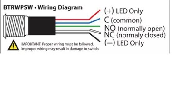 Bocatech Mini LED 5ADC Switch - On/Off Blue - 12v