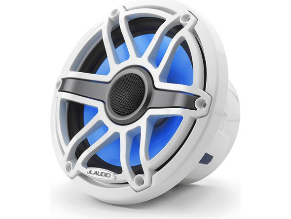 JL Audio M6 Marine Speakers 7.7" With Transflective LED, Gloss White Sports Grille - M6-770X