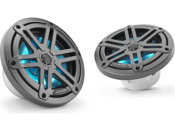 JL Audio M3 Coaxial Speakers 6.5" With Gunmetal Sport Grille & RGB LED - M3-650X