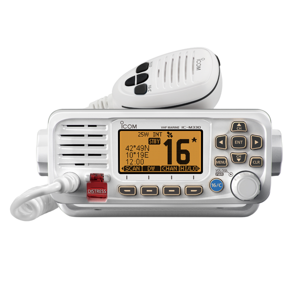 ICOM M330GE White VHF Marine Mobile Transceiver 