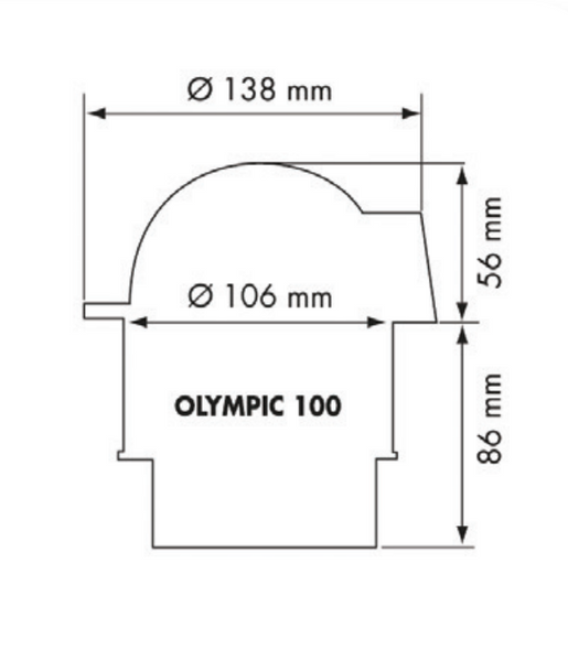 Plastimo Olympic 100 Sailboat Compass