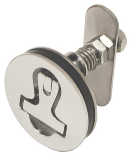 Hatch Latch - Round Stainless Steel