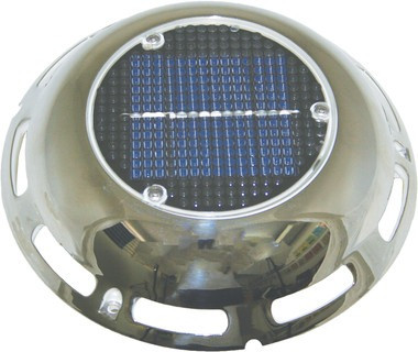 Solar Vent With Battery - with Stainless Steel Cover