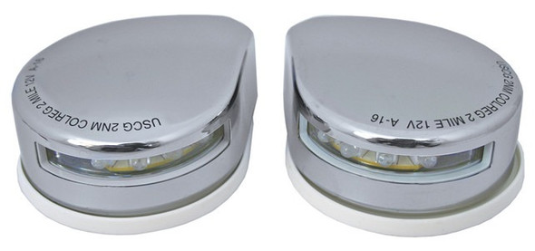 LED Port & Starboard Horizontal Mount Navigation Lights (Pair)