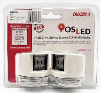 FOS 12 LED Port & Starboard Lights - Horizontal Mount (Pair)