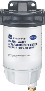 Diesel Fuel Filter - Complete Filter With Black Die-Cast Aluminium Head