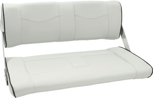 Axis Double Seat Flip Back Grey/Blue Piping