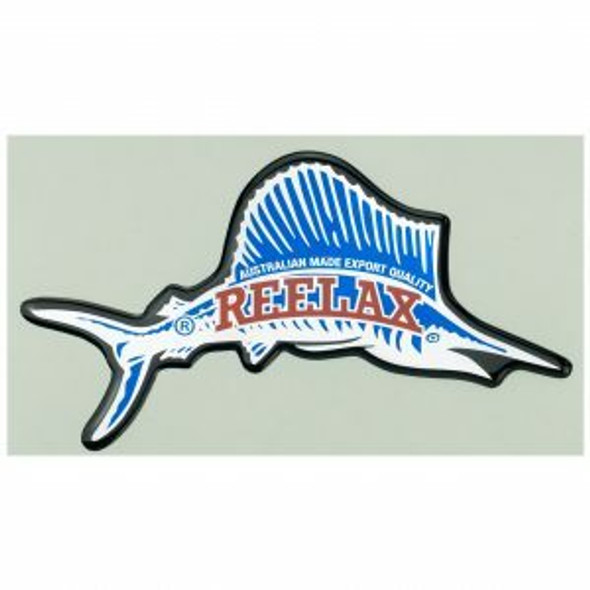 Reelax Fish Sticker Raised/Embossed for Tackle Stations, Game Chairs, General Us