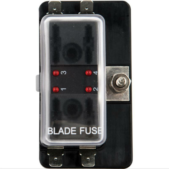Viper Pro Series Marine Fuse Holder 6 Gang with LED Light Indicator