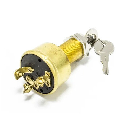 Sierra Ignition Switch - Brass - 3 Position Conventional