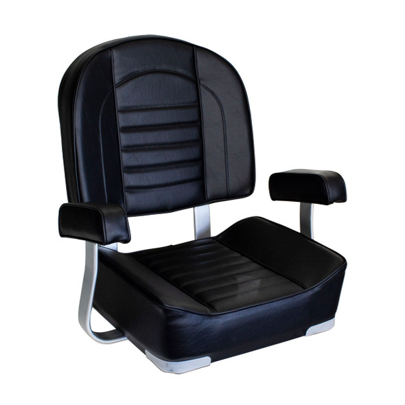 High Back Deluxe Seat with Arms Black