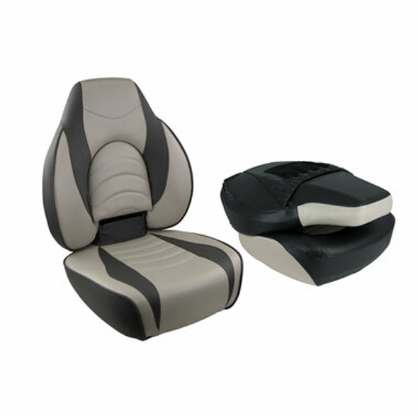 Fold Down Seats - Fish Pro High Back Seat Fish Pro1 Charcoal Gray
