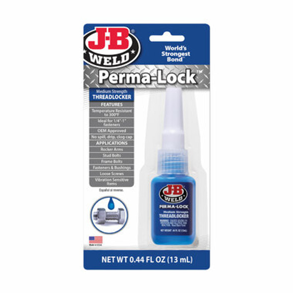 J-B Weld Perma-Lock Medium Strength Threadlocker Thread Locker Blue Mid Strength